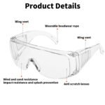 Lunettes de sécurité de laboratoire transparentes – Image 4
