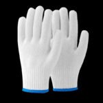 Gants en coton tricotés