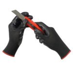 Gants de travail mecanique noirs en Polyester – Image 5