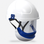 Casque de sécurité isolant 565 ARMOUR-2 avec écran facial anti-arc et jugulaire, conçu pour la protection électrique jusqu’à 20 kV.
