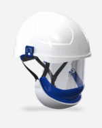 Casque de sécurité isolant 565 ARMOUR-2 avec écran facial anti-arc et jugulaire, conçu pour la protection électrique jusqu’à 20 kV.