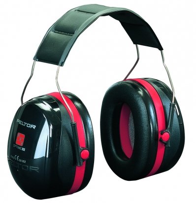 Casque antibruit 3M PELTOR OPTIME III SNR 35 dB pour la protection auditive en milieu industriel.